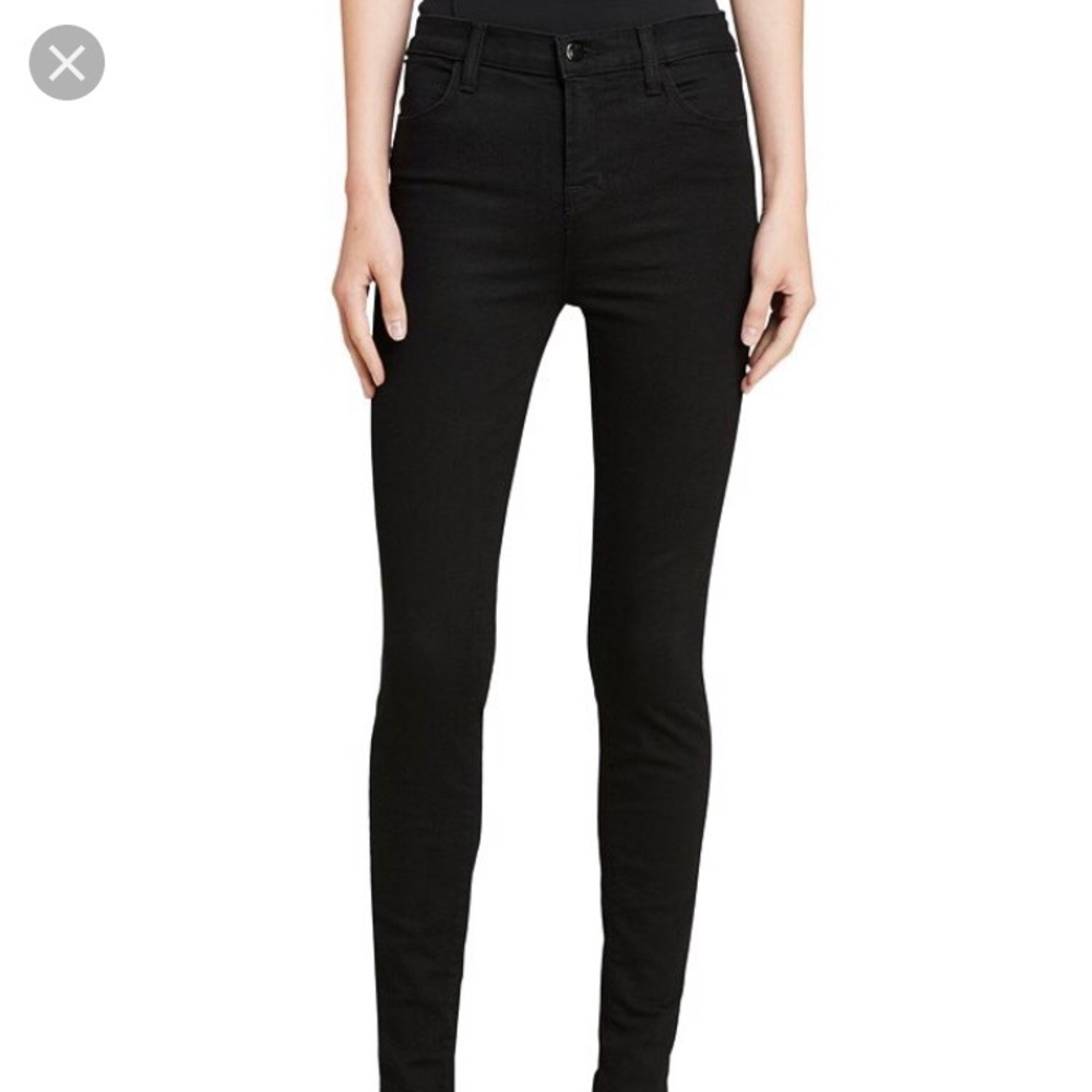 J Brand high rise black skinny jean size 27